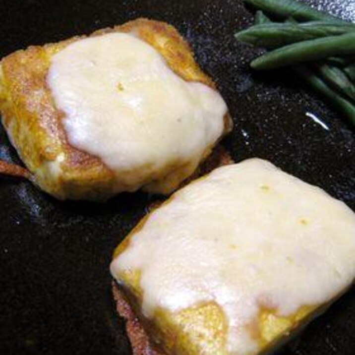 カレー風味♪チーズ豆腐ステーキ